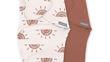 Set 2 sisteme de infasare Ingenuity SwaddleMe Monogram Rising Sun, 0-3 luni