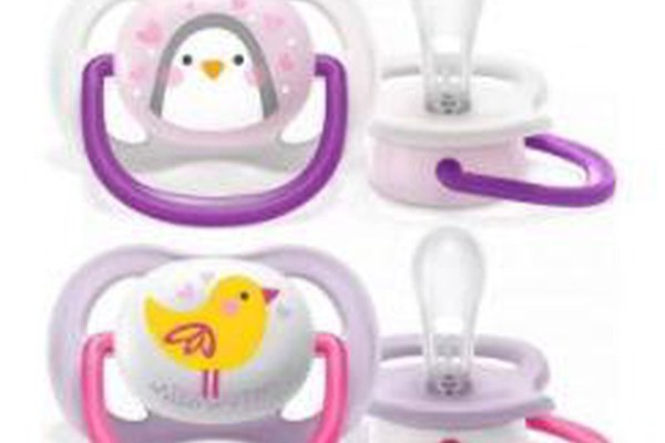 Set 2 suzete ortodontice Philips-Avent SCF080/06, Ultra Air, 0-6 Luni (Mov)