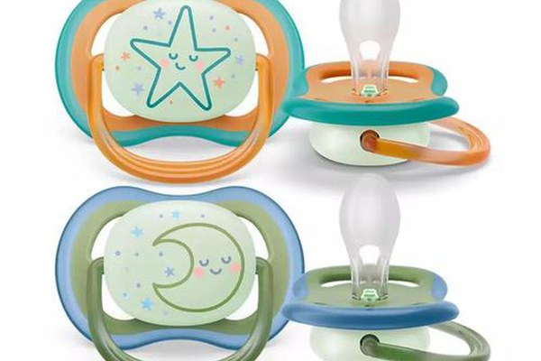 Set 2 suzete Philips Avent SCF376/23, Ultra air Night Time, 18 luni+