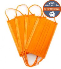 Set 50 de masti medicale Dr. Mayer, 4 straturi (Portocaliu) - 1