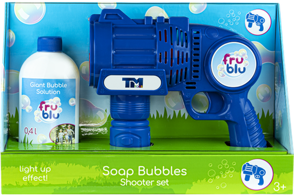 Set baloane de sapun Fru Blu - Shooter set, cu solutie baloane 400 ml