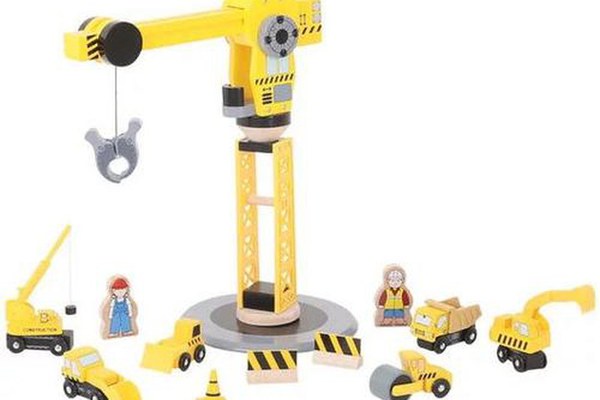 Set constructie BigJigs BJT200 Macara, 13 piese
