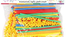 Set de constructie Askato, Klocki, 200 elemente, multicolor, 19x0.5cm