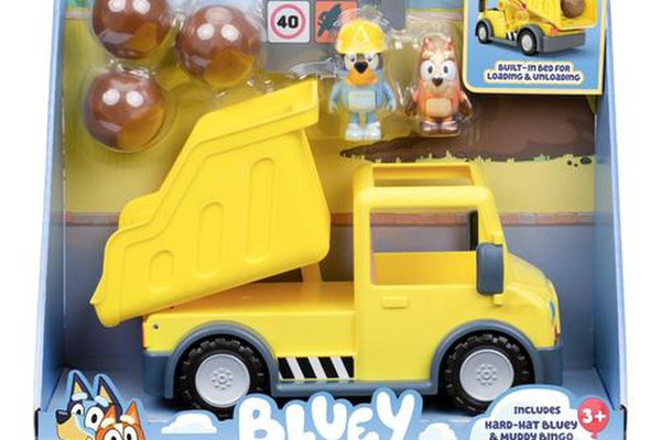 Set de joaca Bluey - Dump Truck, cu 2 figurine