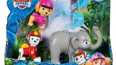 Set figurine Paw Patrol - Marshall si Skye cu Elefantul