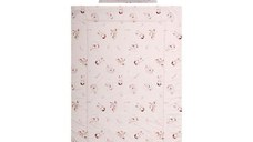 Set lenjerie pat 3 piese Lorelli Cosy Bunnies Beige, bumbac ranforce