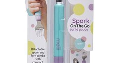 Set Tacamuri Melii - Furculita si Lingurita pentru 12 luni+, Albastru si Mov
