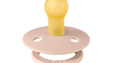 Suzeta BIBS Studio Collection Colour Flower din latex, cu tetina rotunda, de la 0 luni