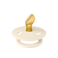 Suzeta Colour Latex, tetina anatomica, 0 luni + Ivory, BIBS - 1