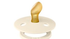 Suzeta Colour Latex, tetina anatomica, 0 luni + Ivory, BIBS