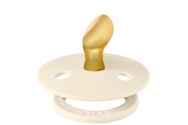 Suzeta Colour Latex, tetina anatomica, 0 luni + Ivory, BIBS