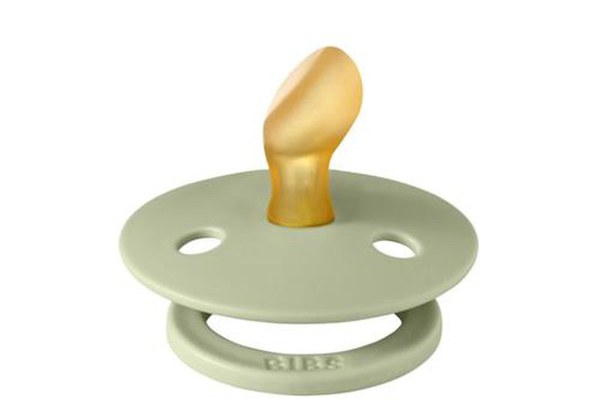 Suzeta Colour Latex, tetina anatomica, 0 luni + Sage, BIBS