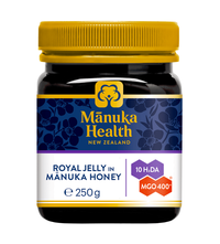 (nou) Miere de Manuka MGO 400+ cu LAPTISOR de MATCA (250g) - 2