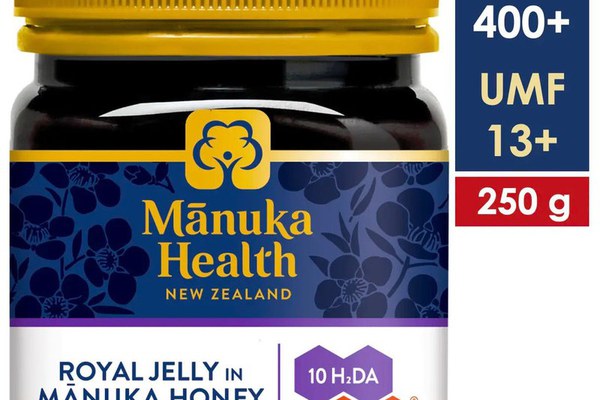 (nou) Miere de Manuka MGO 400+ cu LAPTISOR de MATCA (250g)