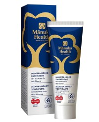 Pasta de dinti cu fluor, cu miere de Manuka MGO 250+ si cu ulei de Manuka (75ml) - pentru adulti - 1