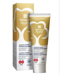 Pasta de dinti fara fluor, cu miere de Manuka MGO 400+, Propolis, ulei de Manuka (75ml) - pentru copii si adulti - 1