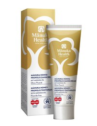 Pasta de dinti fara fluor, cu miere de Manuka MGO 400+, Propolis, ulei de Manuka (75ml) - pentru copii si adulti - 2