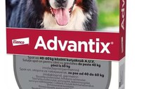 ADVANTIX (Bayer) Monopipetă împotriva puricilor şi căpuşelor pentru câini