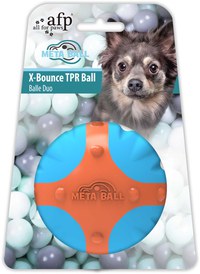 ALL FOR PAWS Meta Ball Minge pentru câini TPR X-Bounce, 6,5 cm - 1