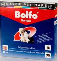 BOLFO Zgardă antiparazitară pentru câini/pisici, 38cm - 1