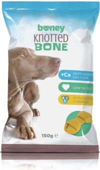 BONEY Recompense pentru câini Knotted Bone 150g/3bucăţi - 1