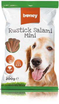 BONEY Recompense pentru câini Rustick Salami Mini 200g - 1