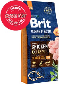 BRIT Premium by Nature SENIOR Small/Medium Breed - 1