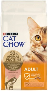 CAT CHOW Hrană uscată pentru pisici Adulte, cu Somon 15kg - 1