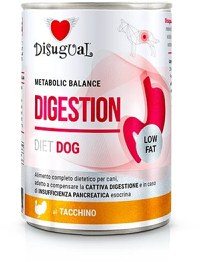 DISUGUAL Digestion Low Fat conservă pentru câini, cu carne de curcan 400g - 1