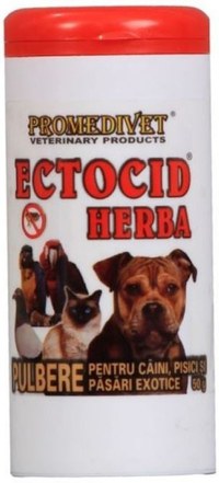 ECTOCID Herba (Promedivet) Pulbere pentru câini, pisici şi păsări exotice 50g - 1