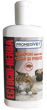 ECTOCID Herba (Promedivet) Şampon pentru câini, pisici 200ml - 1