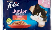 FELIX Fantastic Pachet plicuri JUNIOR pentru pisicuţe, cu Pui 4x85g