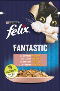 FELIX Fantastic Plic hrană umedă pentru pisici, cu Somon 85g - 1
