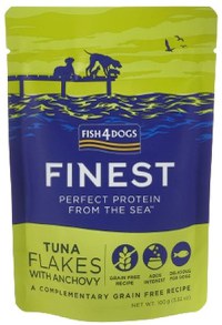 FISH4DOGS Finest Plic pentru câini, cu bucăţi de Ton şi Anşoa 100g - 1