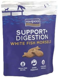 FISH4DOGS Support+ Digestion Recompensă pentru câini, biscuiţi cu Peşte alb 225g - 1