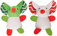 FLAMINGO Jucărie pentru pisici, Şoricel de pluş, ediţie de Crăciun 12,5cm - 1
