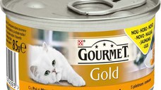 GOURMET Gold Conservă pentru pisici Savoury Cake cu Pui şi Morcovi 85g
