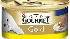 GOURMET Gold Mousse conservă pentru pisici, cu Pui 85g
