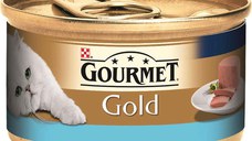 GOURMET Gold Mousse conservă pentru pisici, cu Ton 85g