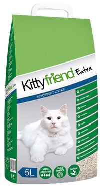 KITTYFRIEND Non-Clumping Nisip pentru pisici Extra, bentonită 5L/3,45kg - 1