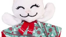 KONG Jucărie de pisici, Pisicuţă, ediţie Crăciun, cu păturică de pluş