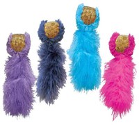 KONG Jucărie pentru pisici Cork Ball, diverse culori - 1