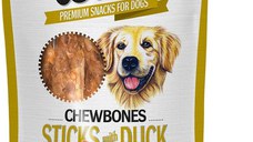 Lets Bite Chewbones - recompense pentru câini, sticks cu Raţă 120g