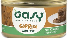 OASY CAPRICE Conservă pentru pisici, Mousse cu Iepure 85g