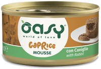 OASY CAPRICE Conservă pentru pisici, Mousse cu Iepure 85g - 1