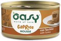 OASY CAPRICE Conservă pentru pisici, Mousse Curcan 85g - 1