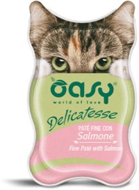 OASY Delicatesse Pate pentru pisici, cu Somon 85g - 1