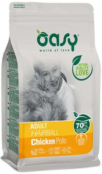 OASY Hrană uscată pentru pisici adulte, Hairball - 1