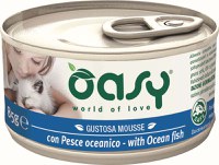 OASY Mousse Conservă pentru pisici, cu Peşte oceanic 85g - 1