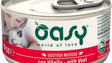 OASY Mousse Conservă pentru pisici, cu Viţel 85g